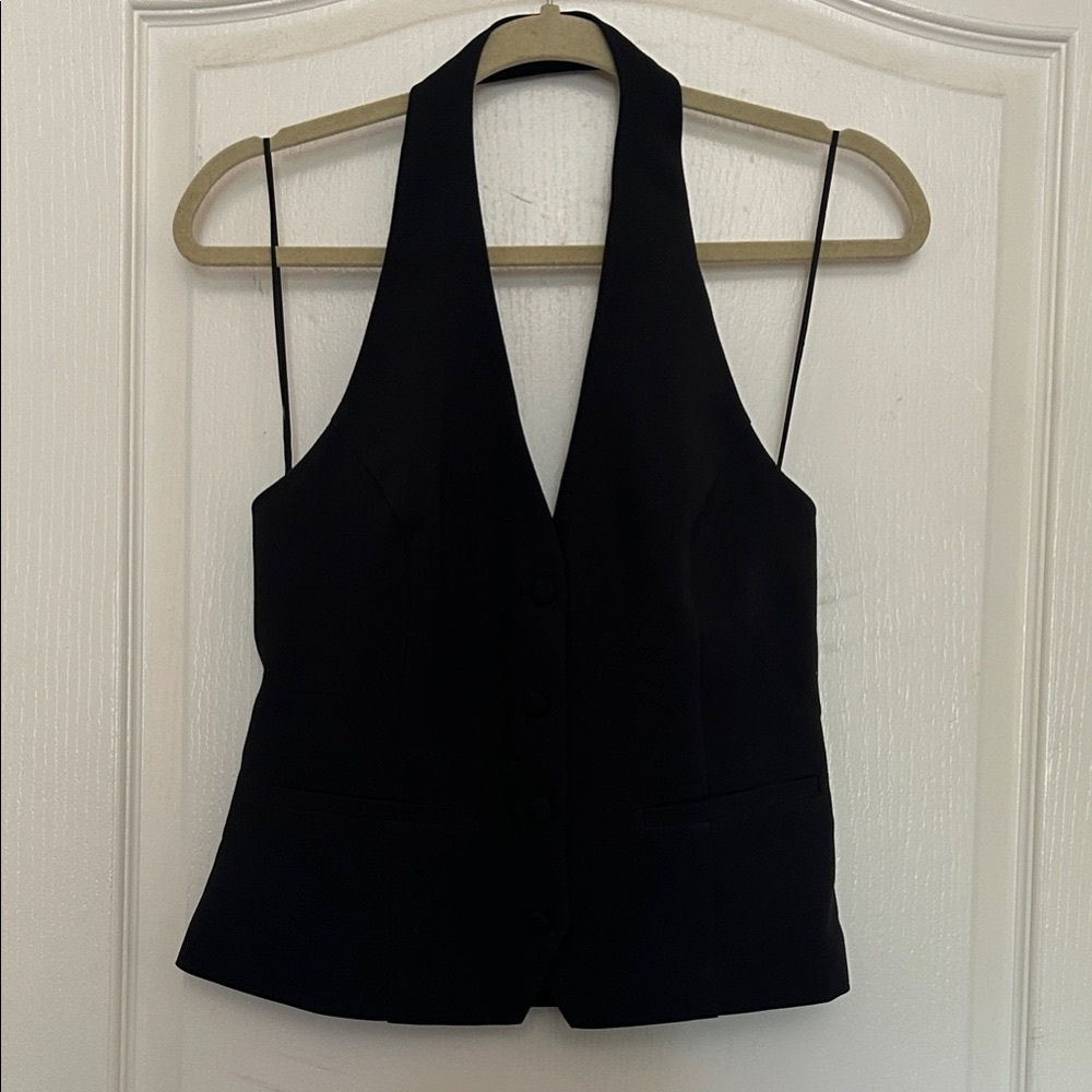 Jason Wu Black Halter Neck Vest Top